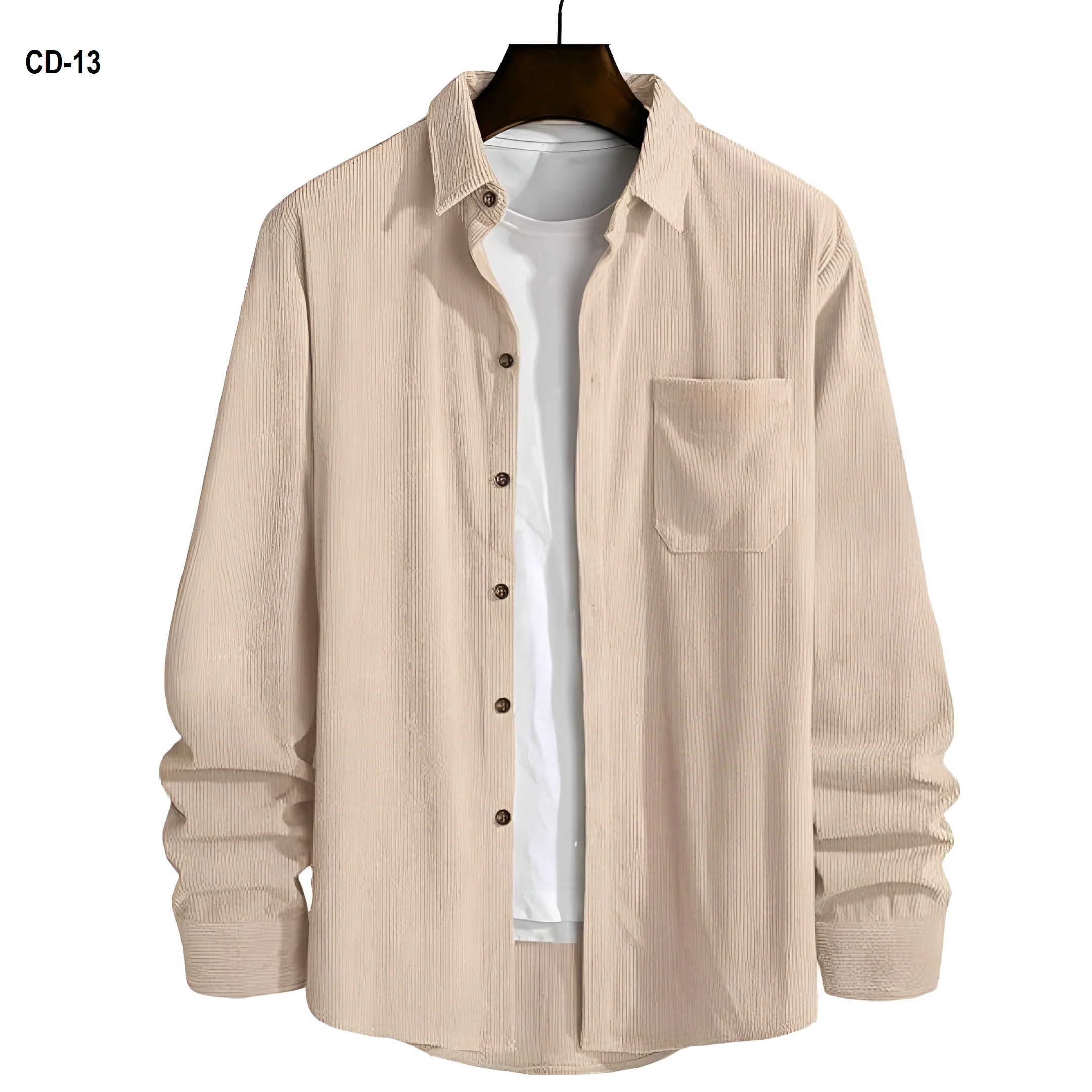 Cord Cream Color Shirt